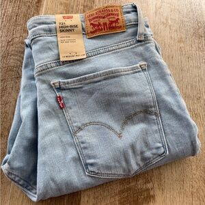 New with rags Levi 721 skinny high rise size 12 medium